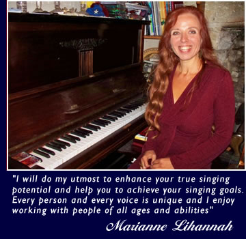 Singing Lessons in Stroud - Marianne Lihannah